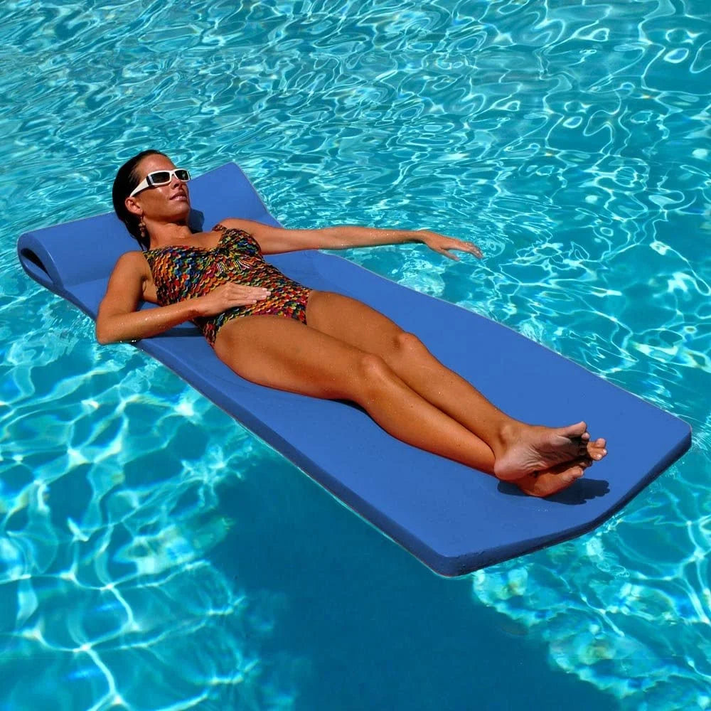 TRC Recreation Sunsation 1.75" Thick Foam Swimming Pool Lounge Float, Navy